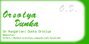 orsolya dunka business card